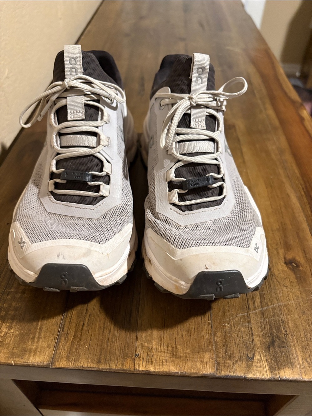 On Running Men’s Trail Shoes in Light Gray and Black